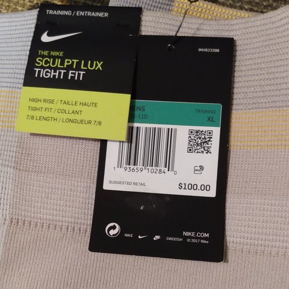 NWT Nike Tight Fit Yoga Pants Size XL - Picture 11 of 11